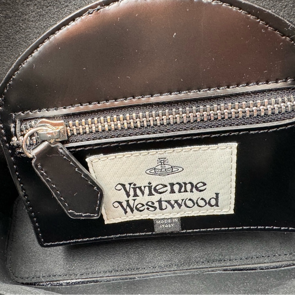 🆕 VIVIENNE WESTWOOD 🧿 NWT Betty Mini Satchel Black - AUTHENTICATED - Picture 12 of 16
